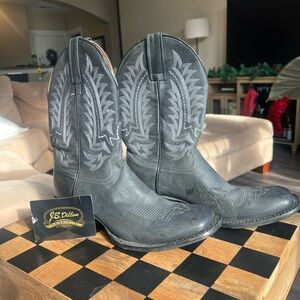 J.B. Dillon Black Reserve Cowboy Boots